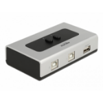 DeLOCK Switch USB 2.0 with 2 x Type-B female to 1 x Type-A female manual bidirectional