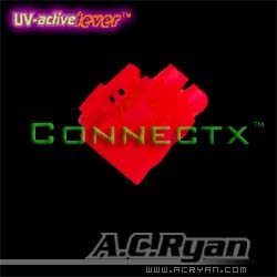 Image of AC Ryan Connectx ATX4pin (P4-12V) Female - UVRed 100x Red
