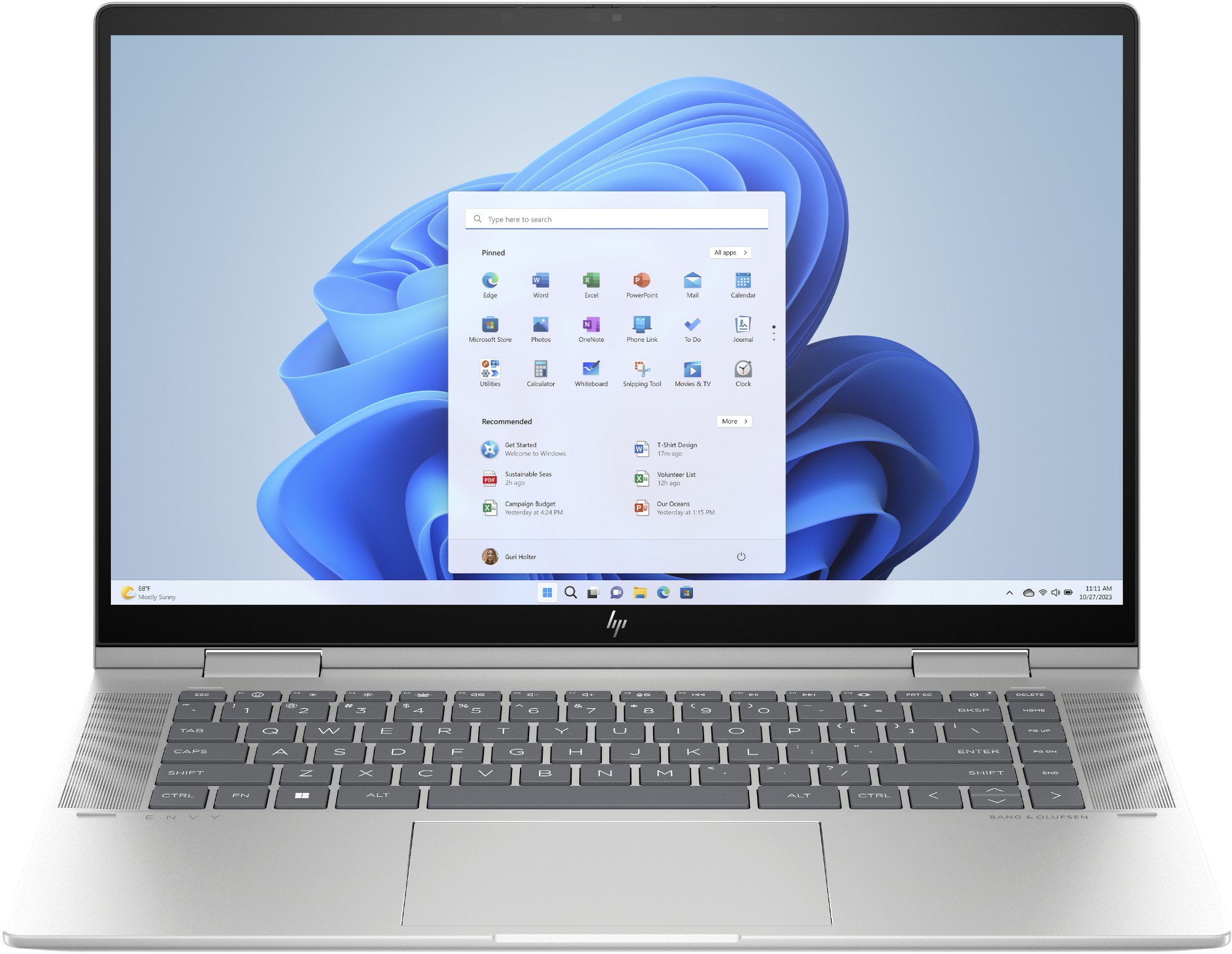 Envy x360 2-in-1 Laptop 15-fe0012na, Windows 11 Home,?15.6",?Intel? Core? i5,?8GB RAM,?512GB SSD,?FHD,?Natural silver