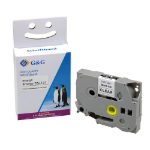 G&G 15546 labelprinter-tape Zwart op zilver TZ/TZe