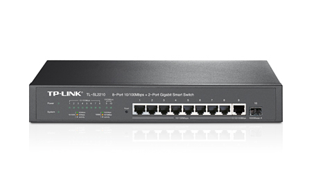 TP-LINK TL-SL2210 Managed network switch L2 Fast Ethernet (10/100) Black network switch