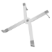 LogiLink Notebook stand, foldable, for 10" - 16" notebook, aluminum, silver
