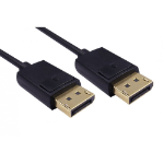 Cables Direct DP8K-SLIM01M DisplayPort cable 1 m Black