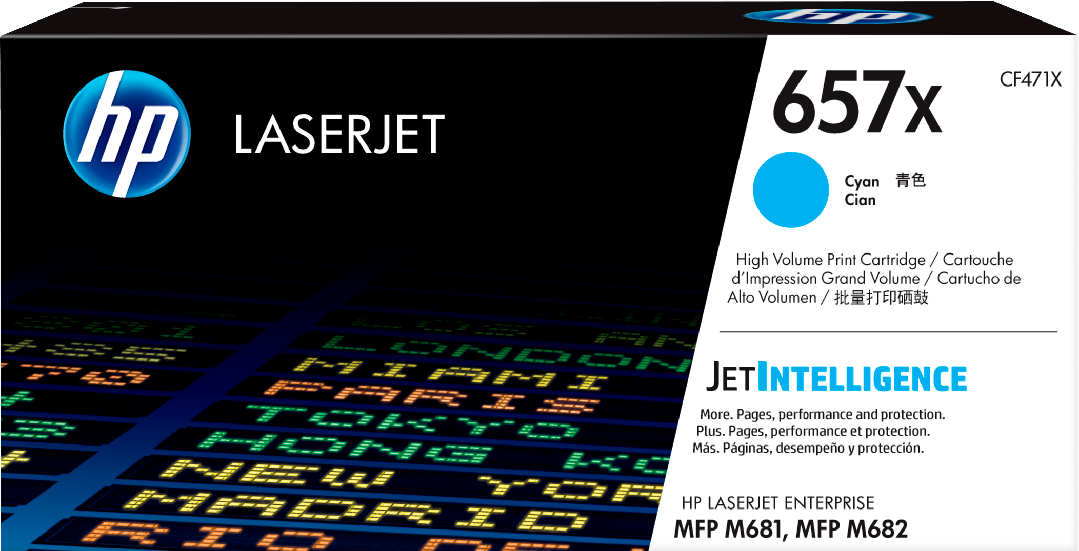 Image of HP CF471X/657X Toner cartridge cyan, 23K pages ISO/IEC 19798 for...