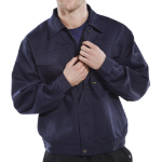 BEESWIFT Heavyweight Drivers Jacket Navy Blue 48