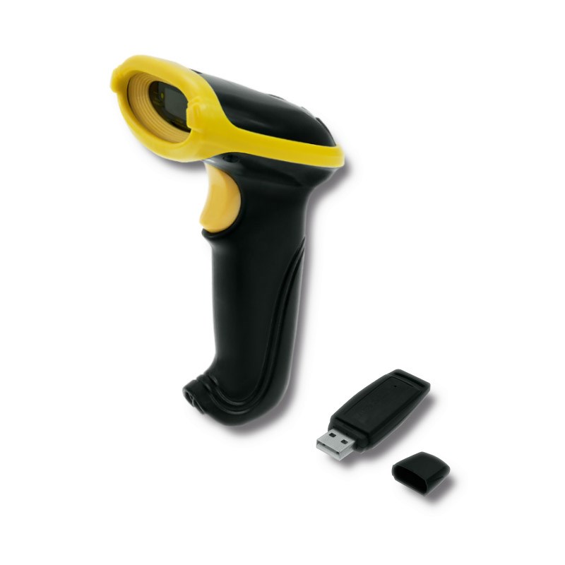 QOC Qoltec 50862 Wireless Laser Barcode Scanner 1D | 2.4GHz