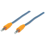 Manhattan 352819 audio kabel 1,8 m 3.5mm Blauw, Oranje