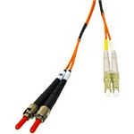 C2G 1m LC-ST 62.5/125 OM1 Duplex Multimode PVC Fibre Optic Cable (LSZH) - Orange