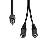ProXtend 3-Pin to 2x 2-Pin Cable M-F