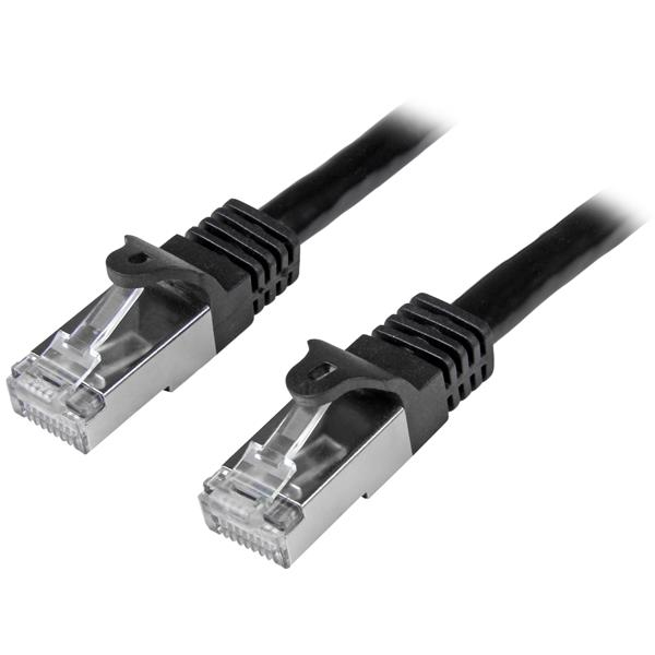 StarTech.com N6SPAT50CMBK cable de red Negro 0,5 m Cat6 SF/UTP (S-FTP)