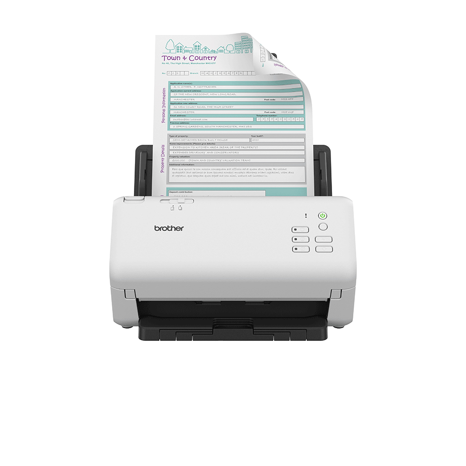 Brother ADS-4300N scanner ADF scanner 600 x 600 DPI A4 Black. White
