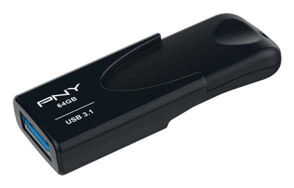 PNY AttachÃ© 4 USB flash drive 64 GB USB Type-A 3.2 Gen 1 (3.1 Gen 1) Black