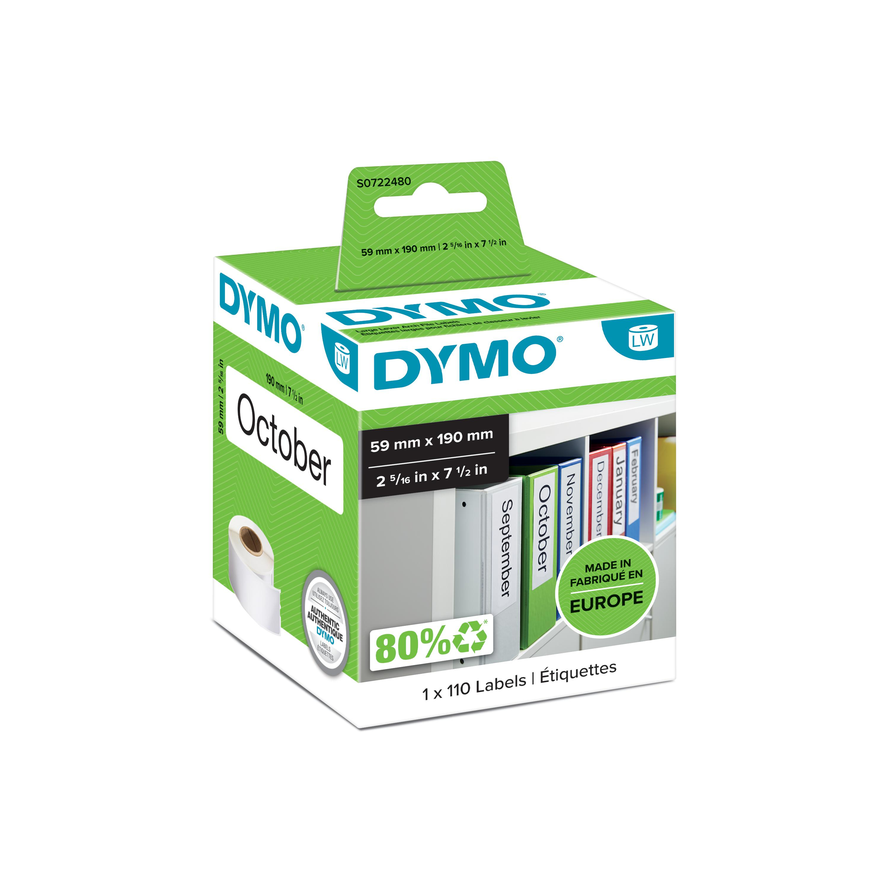 Image of Dymo 99019/S0722480 DirectLabel-etikettes Folder, 110 pages 190mm...