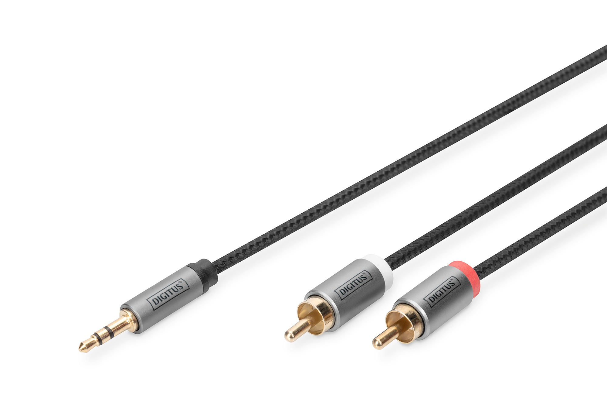 Image of Digitus Audio adapter cable, 3.5 mm stereo jack to RCA