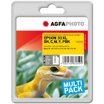 AgfaPhoto APET336SETD inktcartridge 5 stuk(s) Compatibel Zwart, Cyaan, Magenta, Geel