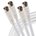 Maplin Twin F Type Male to Twin F Type Male Satellite Aerial Cable 3m