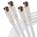 Maplin Twin F Type Male to Twin F Type Male Satellite Aerial Cable 3m
