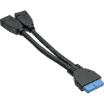 InLine USB 3.0 Adapter Cable internal 2x USB Type A female / mainboard header