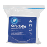 DATA DIRECT AF Safecloths Large Lint Free Absorbent Cloths In Re Sealable Bag Of 50 Cloths. Code SCH050.