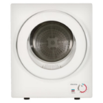 electriQ 2.5kg Mini Compact Vented Tumble Dryer - White