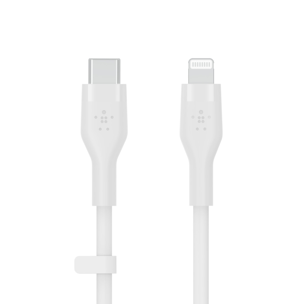 Image of Belkin Cbl Silicone USB-C LTG 3M blc White