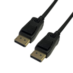 Videk DisplayPort v1.4 Plug to Plug Cable Black 0.5m -