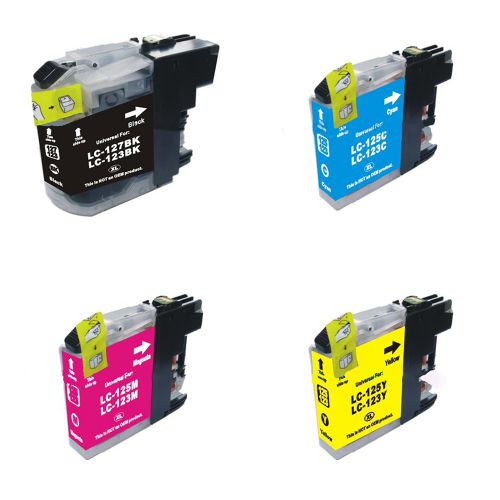 Compatible Brother LC123 Black/Cyan/Magenta/Yellow Ink Cartridge Multipack