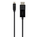 Belkin B2B103-06-BLK video cable adapter 1.8 m USB Type-C DisplayPort Black