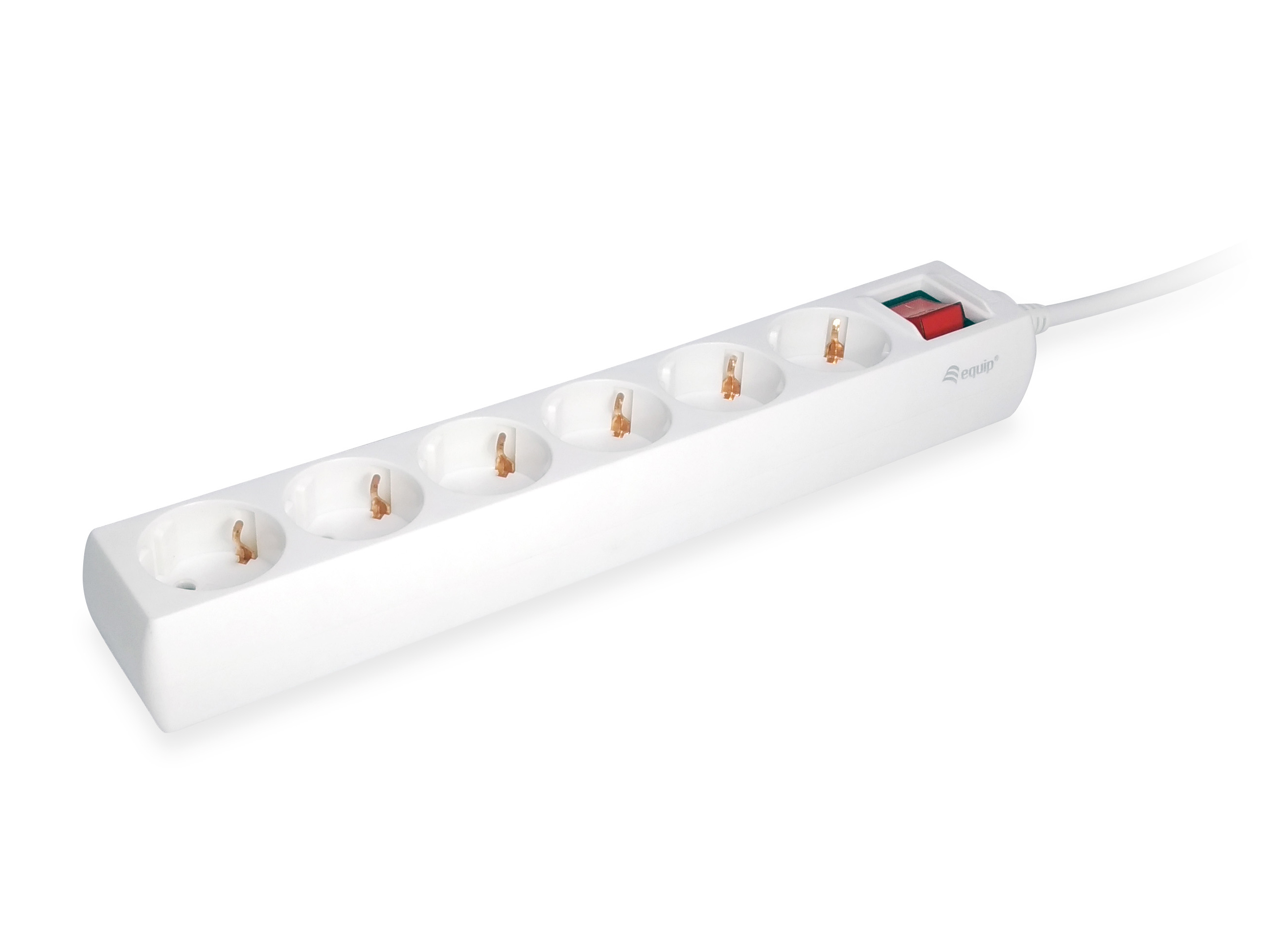 Image of Equip 245552 power extension 1.5 m 6 AC outlet(s) Indoor White