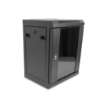 DeLOCK 10″ Network Cabinet with glass door 8U black