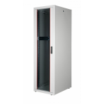 Equip Basic Flex 19' Cabinet, 42U, 600X800MM, Glass Back Door, RAL7035 Grey