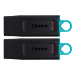 Kingston Technology DataTraveler Â® Exodia (Black + Teal) 2 Pieces - USB 3.2 Flash Drive