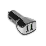 Celly CC2USBTURBOBK mobile device charger Black, Grey Auto