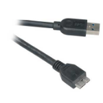 Akasa USB 3.0 A to Micro B USB cable 1 m USB A Micro-USB B Black