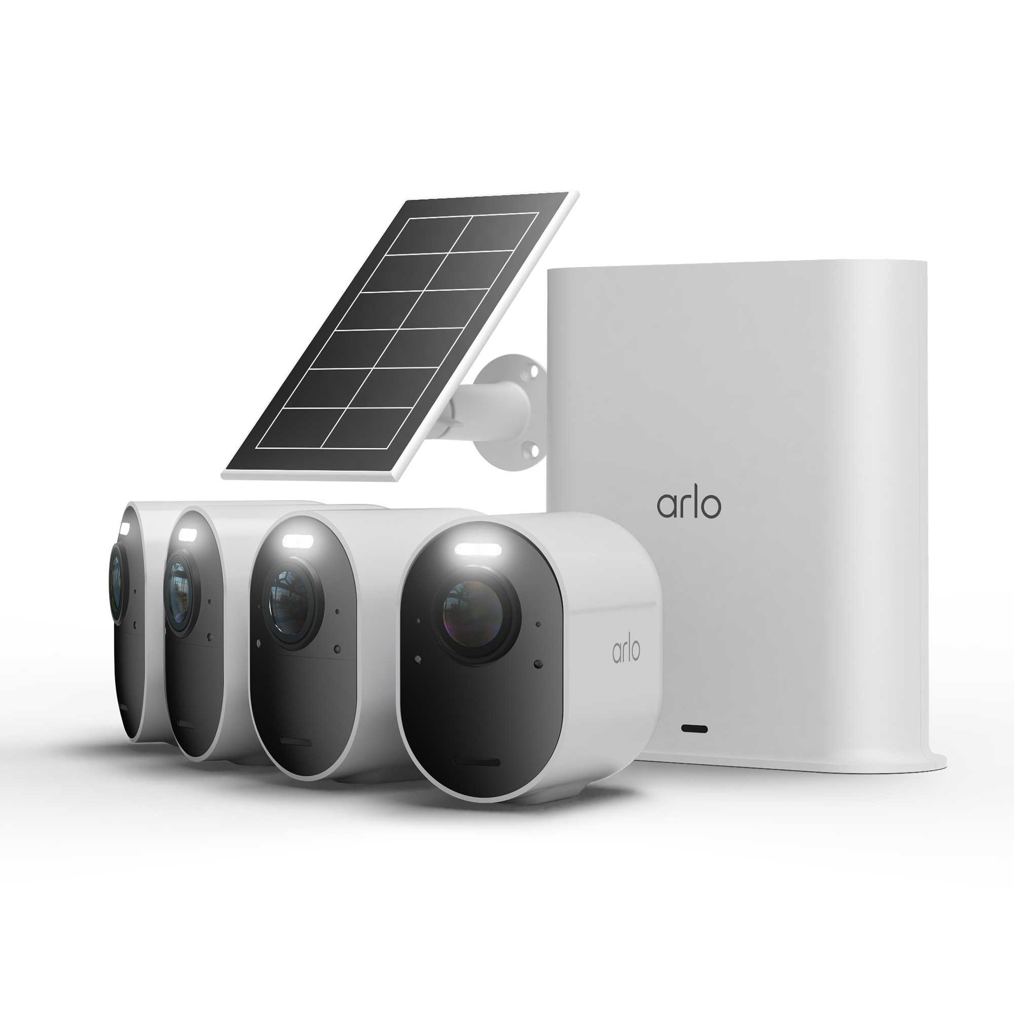 Ultra 3 4K Security Camera, 4-cam kit with Solar Panel