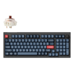 Keychron V5 Max keyboard Universal USB + RF Wireless + Bluetooth QWERTY UK English Black, Grey