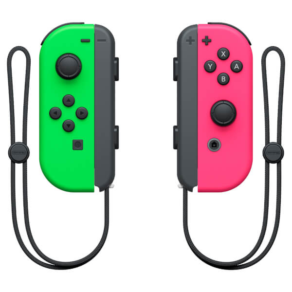 Image of Nintendo Joy-Con Black, Green, Pink Bluetooth Gamepad Analogue /...