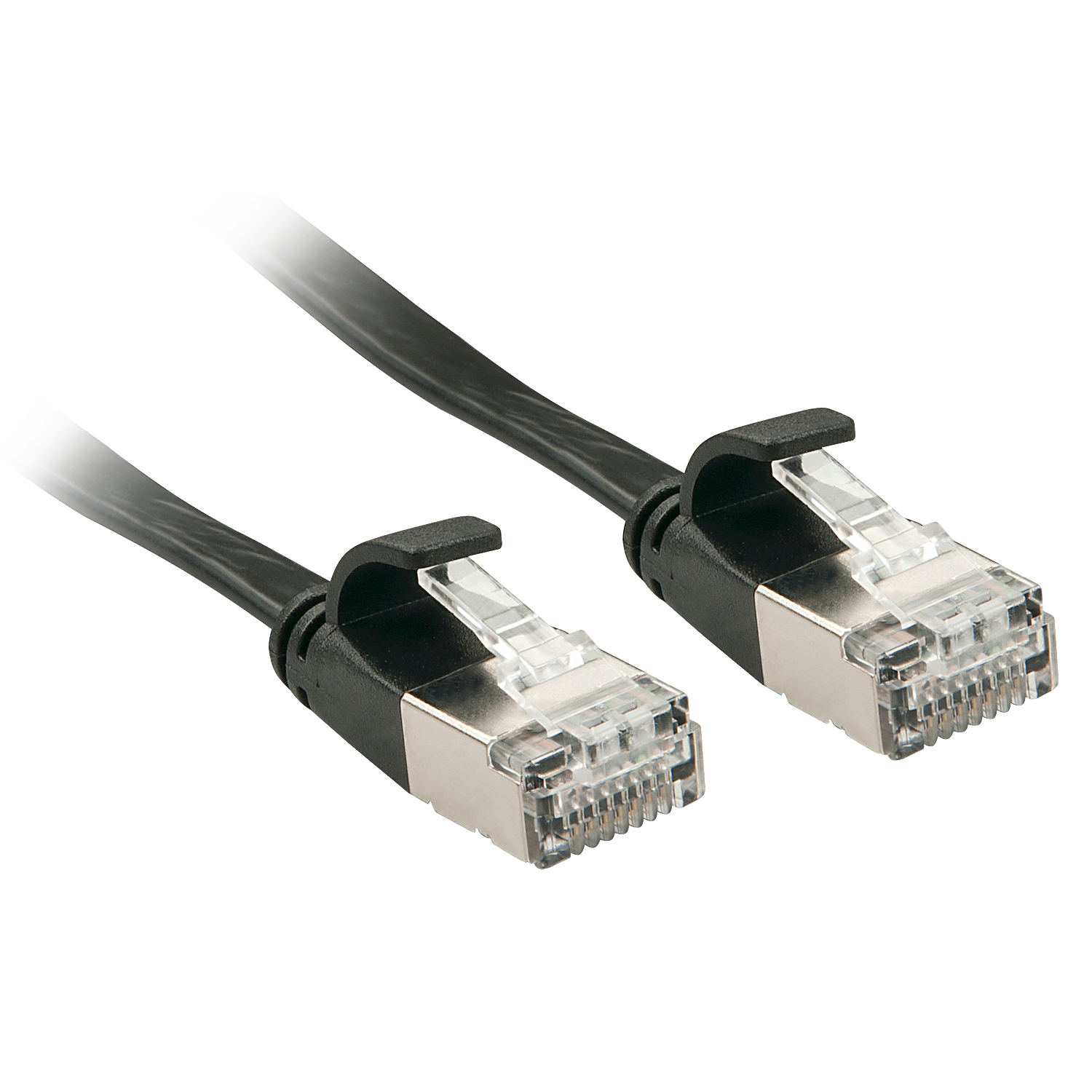 Photos - Cable (video, audio, USB) Lindy 47481 networking cable Black 1 m Cat6a U/FTP  (STP)