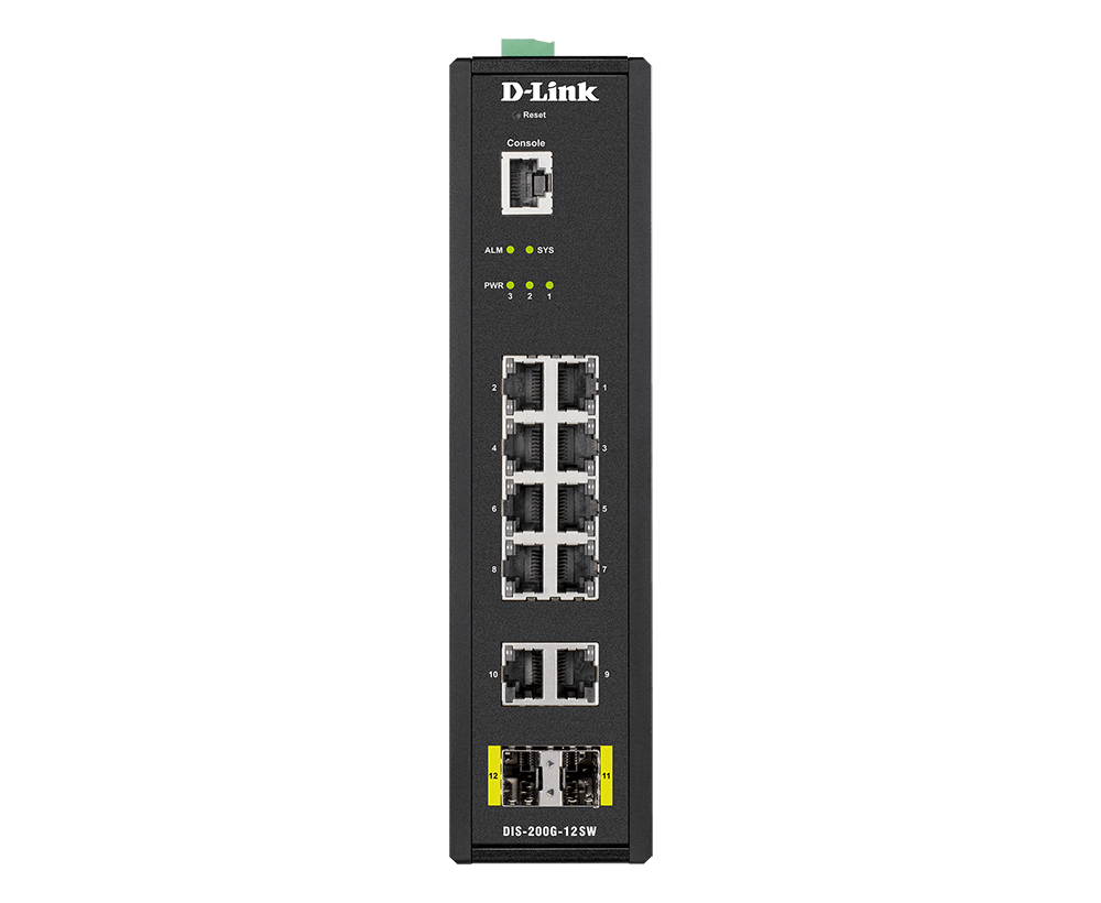 D-Link DIS-200G-12SW 10-Port Gigabit Managed Network Switch
