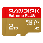 SanDisk Extreme PLUS microSD UHS-I Card - 2TB