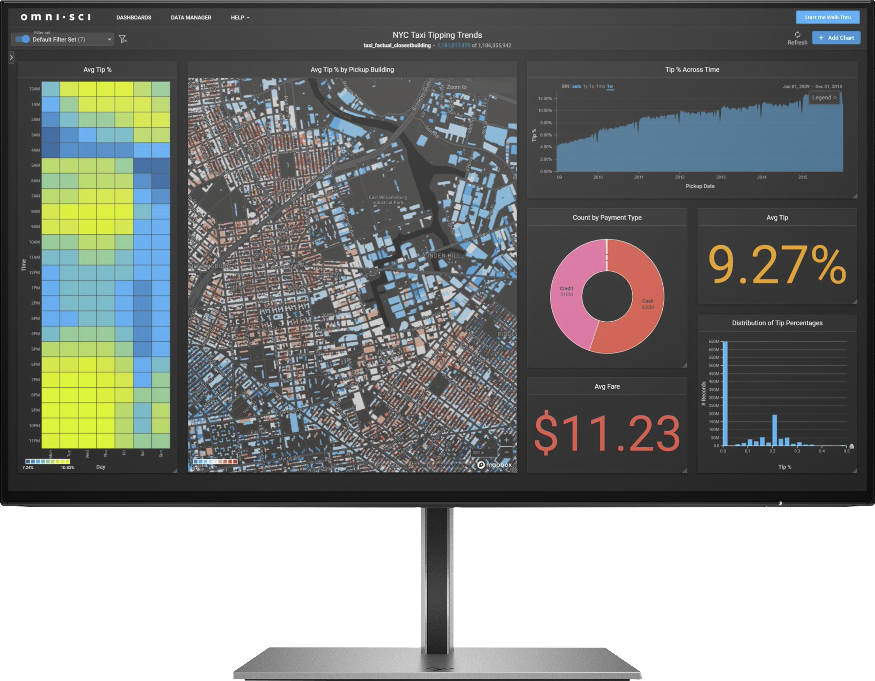 Image of HP Z24f G3 computer monitor 60.5 cm (23.8") 1920 x 1080 pixels...