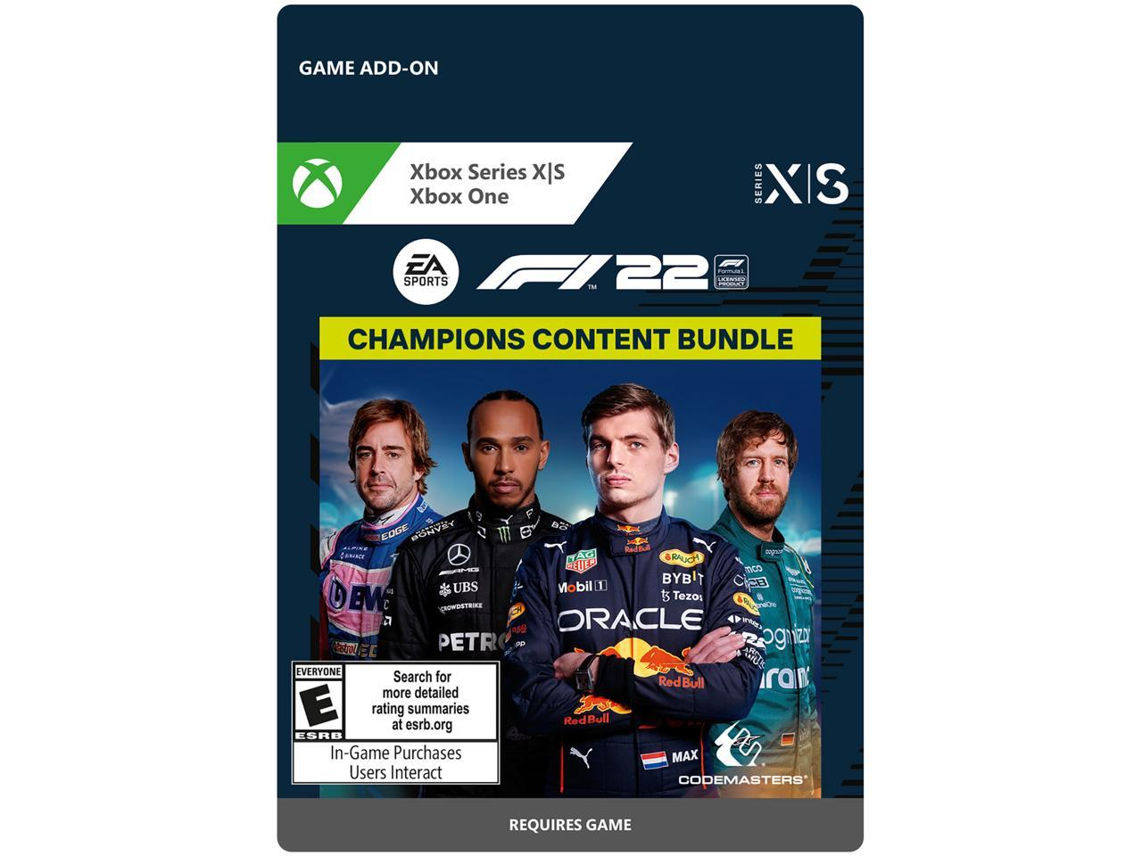 Microsoft F1 22: Champions Edition Bundle Video game downloadable content (DLC) Xbox One X