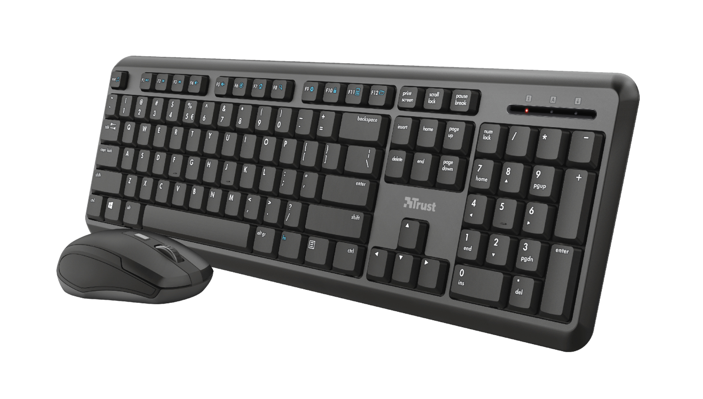 Trust ODY keyboard Mouse included RF Wireless QWERTY UK English Black