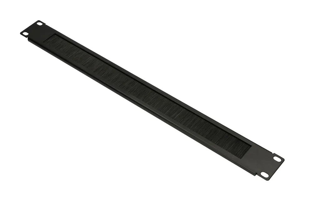Extralink Cable organizer | 1U with brush, black