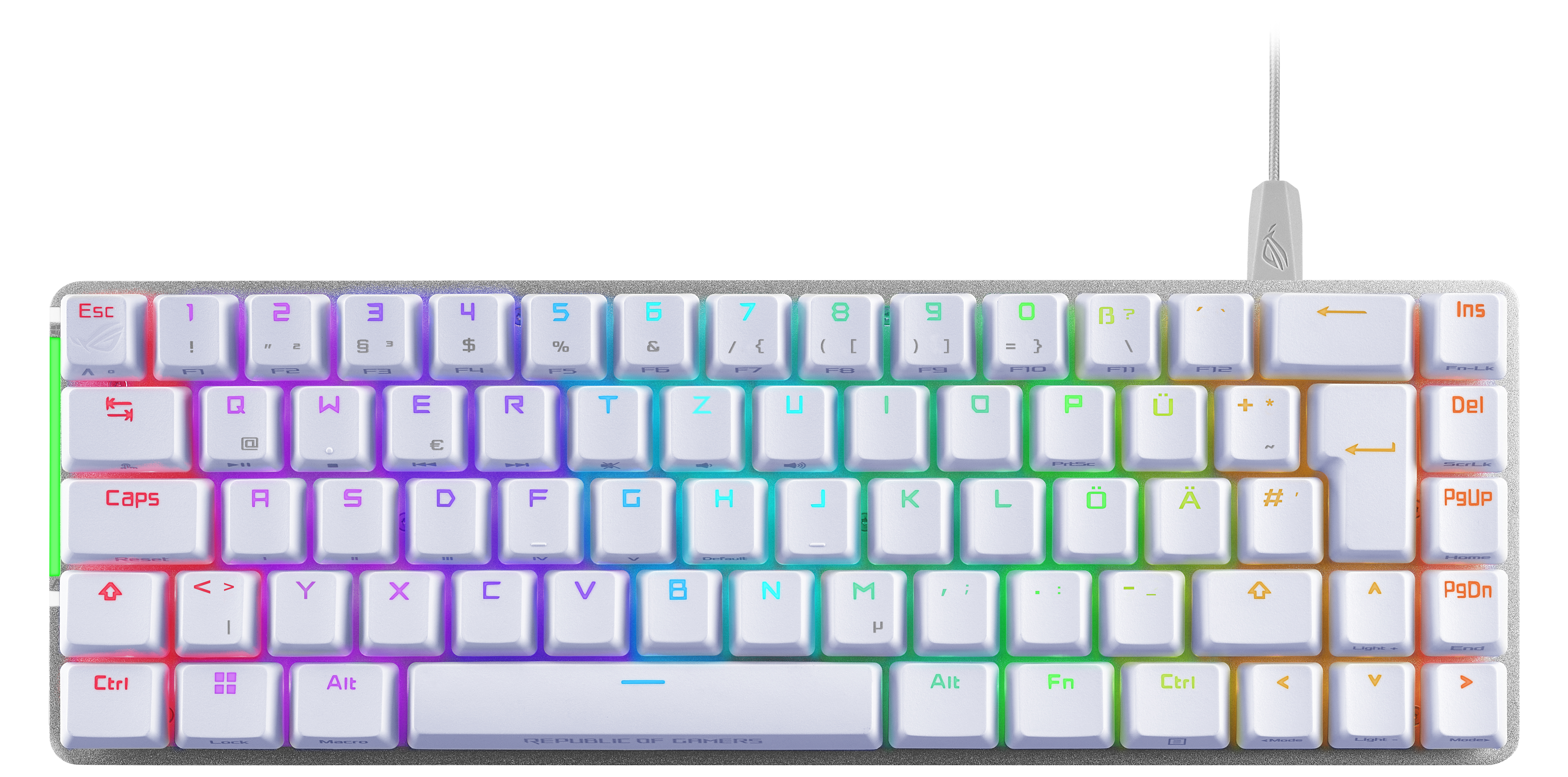 Image of ASUS ROG Falchion Ace WHT keyboard USB QWERTZ German White