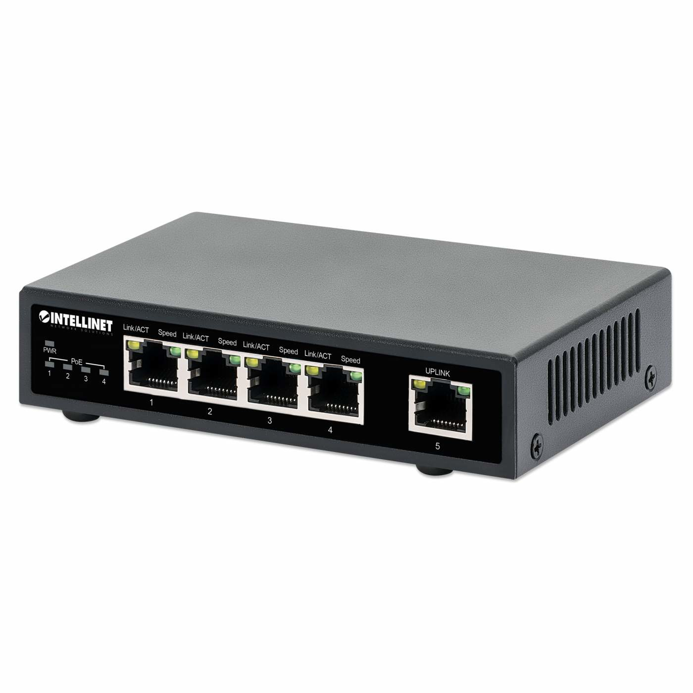 Image of IC Intracom 5-Port Gigabit PoE+ Switch 62W - Switch - 1 Gbps