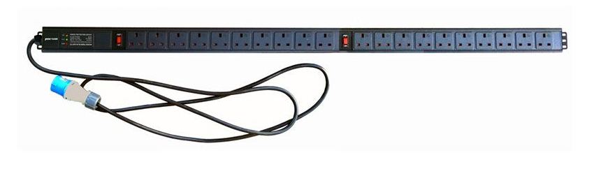 Penn Elcom 20 Way UK Vertical Rack Mount PDU