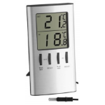TFA-Dostmann 30.1027 insteekthermometer Elektronische omgevingsthermometer Binnen Zilver