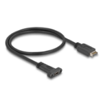 DeLOCK USB 10 Gbps Cable USB Type-E Key A 20 pin male to USB Type-C female panel-mount 50 cm