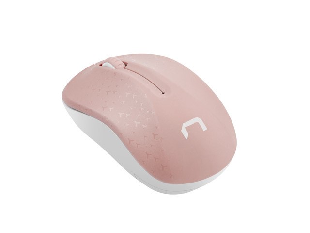 NAT ec Wireless Mouse Toucan Pink & White 1600DPI